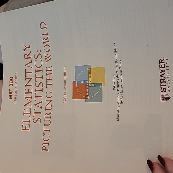 Elementary Statistics: Picturing the world paperback book 2009 custom edition - Picture 3 of 7